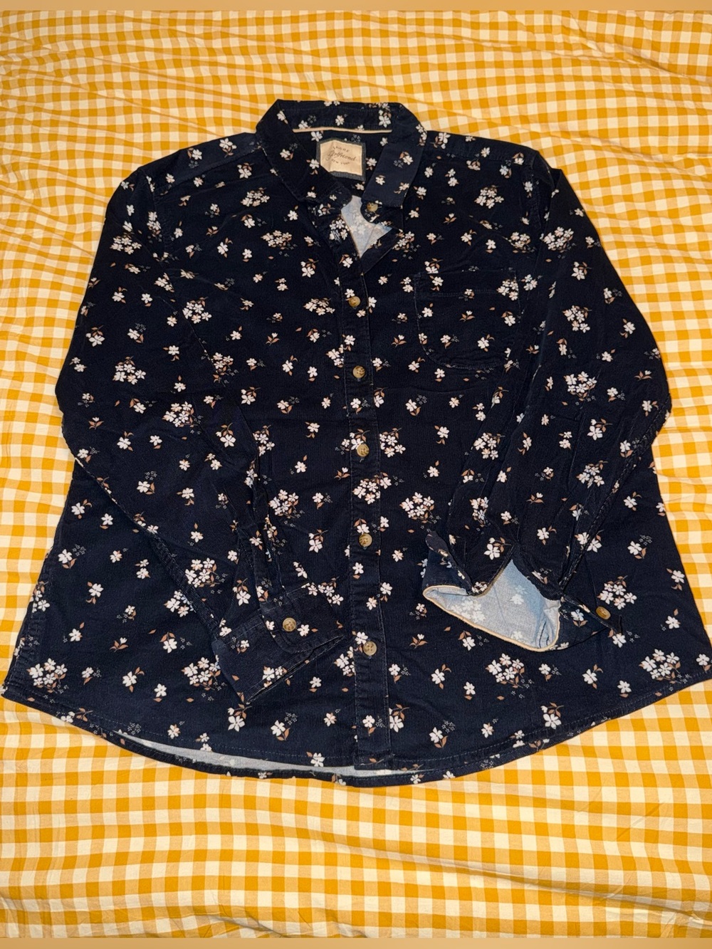 Women’s Floral Button-Up - Navy